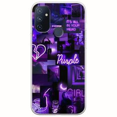 Aesthetic Purple OnePlus N100 Flexible TPU (Διάφανη Σιλικόνη)