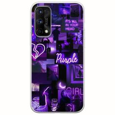 Aesthetic Purple Realme 7 5G Flexible TPU (Διάφανη Σιλικόνη)