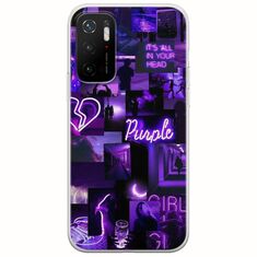Aesthetic Purple Xiaomi Poco M3 Pro 5G Flexible TPU (Διάφανη Σιλικόνη)