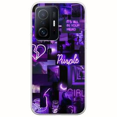 Aesthetic Purple Xiaomi 11T / 11T Pro Flexible TPU (Διάφανη Σιλικόνη)