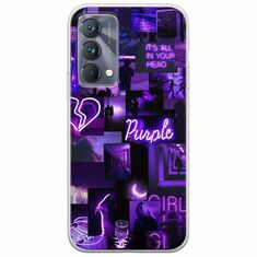 Aesthetic Purple Realme GT 5G Flexible TPU (Διάφανη Σιλικόνη)