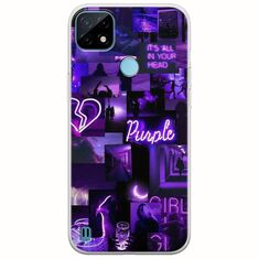 Aesthetic Purple Realme C21Y / Realme C25Y Flexible TPU (Διάφανη Σιλικόνη)
