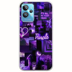 Aesthetic Purple Realme GT2 Pro Flexible TPU (Διάφανη Σιλικόνη)