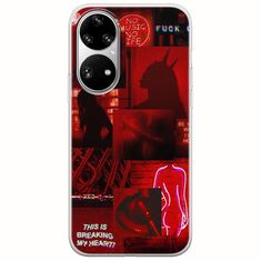 Aesthetic Red Huawei P50 Pro Flexible TPU (Διάφανη Σιλικόνη)