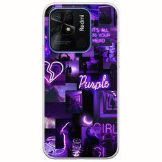 Aesthetic Purple Xiaomi Redmi 10C Flexible TPU (Διάφανη Σιλικόνη)