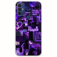 Aesthetic Purple TCL 305 / 306 / 30E / 30SE Flexible TPU (Διάφανη Σιλικόνη)