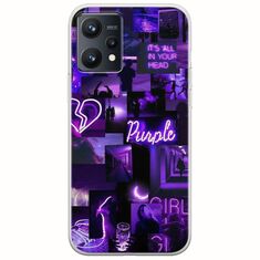 Aesthetic Purple Realme 9 4G Flexible TPU (Διάφανη Σιλικόνη)