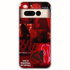 Aesthetic Red Google Pixel 7 Pro 5G Flexible TPU (Διάφανη Σιλικόνη)