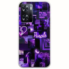 Aesthetic Purple Oppo A57s Flexible TPU (Διάφανη Σιλικόνη)