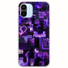 Aesthetic Purple Xiaomi Redmi A1 Flexible TPU (Διάφανη Σιλικόνη)
