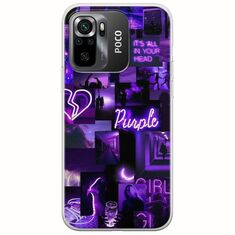 Aesthetic Purple Xiaomi Poco M5s Flexible TPU (Διάφανη Σιλικόνη)