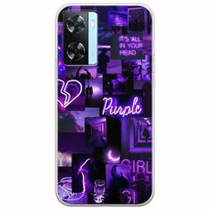 Aesthetic Purple Oppo A77 5G Flexible TPU (Διάφανη Σιλικόνη)