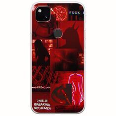 Aesthetic Red Google Pixel 4a 4G Flexible TPU (Διάφανη Σιλικόνη)