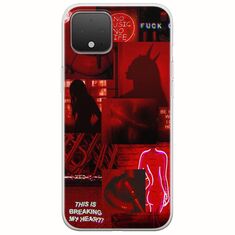 Aesthetic Red Google Pixel 4 XL Flexible TPU (Διάφανη Σιλικόνη)
