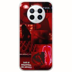 Aesthetic Red Huawei Mate 50 Pro Flexible TPU (Διάφανη Σιλικόνη)