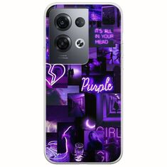 Aesthetic Purple Oppo Reno 8 Pro 5G Flexible TPU (Διάφανη Σιλικόνη)