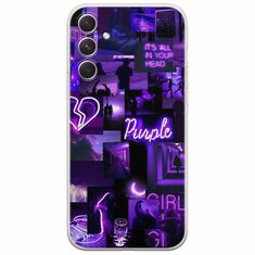 Aesthetic Purple Samsung Galaxy A14 5G Flexible TPU (Διάφανη Σιλικόνη)