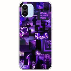 Aesthetic Purple Xiaomi Redmi A2 Flexible TPU (Διάφανη Σιλικόνη)