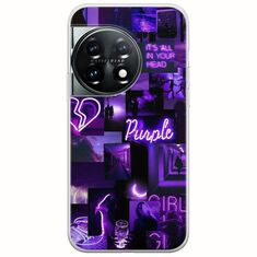 Aesthetic Purple OnePlus 11 5G Flexible TPU (Διάφανη Σιλικόνη)