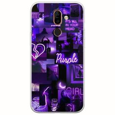 Aesthetic Purple Nokia 7 Plus  Flexible TPU (Διάφανη Σιλικόνη)