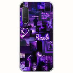 Aesthetic Purple Sony Xperia 5 Flexible TPU (Διάφανη Σιλικόνη)