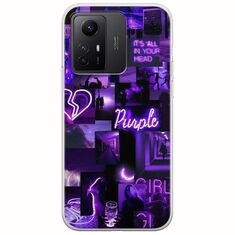 Aesthetic Purple Xiaomi Redmi Note 12S Flexible TPU (Διάφανη Σιλικόνη)