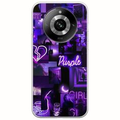 Aesthetic Purple Realme 11 Pro 5G Flexible TPU (Διάφανη Σιλικόνη)