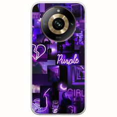 Aesthetic Purple Realme 11 Pro Plus 5G Flexible TPU (Διάφανη Σιλικόνη)