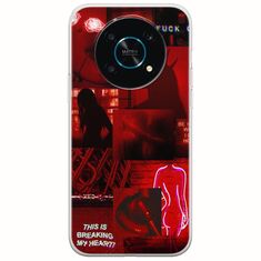 Aesthetic Red Honor Magic 4 Lite 5G Flexible TPU (Διάφανη Σιλικόνη)