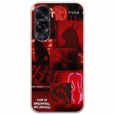 Aesthetic Red Honor 90 Lite 5G Flexible TPU (Διάφανη Σιλικόνη)