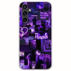 Aesthetic Purple Samsung Galaxy S23 FE 5G Flexible TPU (Διάφανη Σιλικόνη)