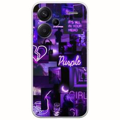 Aesthetic Purple Xiaomi Redmi Note 13 Pro Plus 5G Flexible TPU (Διάφανη Σιλικόνη)