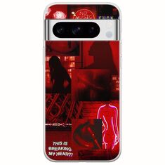 Aesthetic Red Google Pixel 8 Pro 5G Flexible TPU (Διάφανη Σιλικόνη)