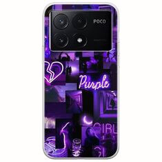 Aesthetic Purple Xiaomi Poco X6 Pro 5G Flexible TPU (Διάφανη Σιλικόνη)