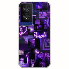 Aesthetic Purple TCL 40 NXTPAPER 4G Flexible TPU (Διάφανη Σιλικόνη)