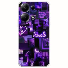 Aesthetic Purple Xiaomi Redmi Note 13 4G Flexible TPU (Διάφανη Σιλικόνη)