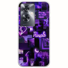 Aesthetic Purple Oppo A79 5G Flexible TPU (Διάφανη Σιλικόνη)