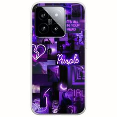 Aesthetic Purple Xiaomi 14 5G Flexible TPU (Διάφανη Σιλικόνη)