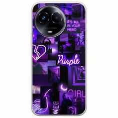 Aesthetic Purple Realme 11 5G Flexible TPU (Διάφανη Σιλικόνη)
