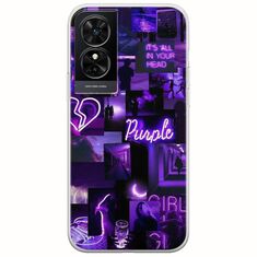 Aesthetic Purple TCL 50 SE Flexible TPU (Διάφανη Σιλικόνη)