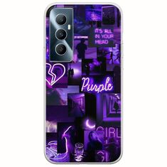 Aesthetic Purple Realme C65 4G Flexible TPU (Διάφανη Σιλικόνη)