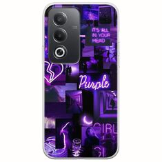 Aesthetic Purple Oppo A80 5G Flexible TPU (Διάφανη Σιλικόνη)