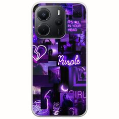 Aesthetic Purple Xiaomi Redmi Note 14 4G Flexible TPU (Διάφανη Σιλικόνη)