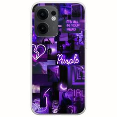 Aesthetic Purple Oppo Reno 13 F 5G Flexible TPU (Διάφανη Σιλικόνη)