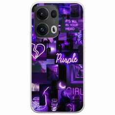 Aesthetic Purple Oppo Reno 13 Pro 5G Flexible TPU (Διάφανη Σιλικόνη)