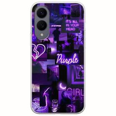 Aesthetic Purple Samsung Galaxy S25 Edge 5G Flexible TPU (Διάφανη Σιλικόνη)