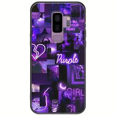Aesthetic Purple Samsung Galaxy S9 Plus Black TPU (Μαύρη Σιλικόνη)