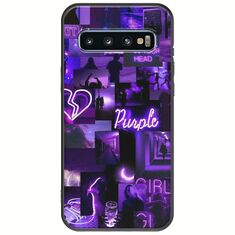 Aesthetic Purple Samsung Galaxy S10 Plus Black TPU (Μαύρη Σιλικόνη)