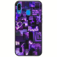 Aesthetic Purple Samsung Galaxy A20e Black TPU (Μαύρη Σιλικόνη)