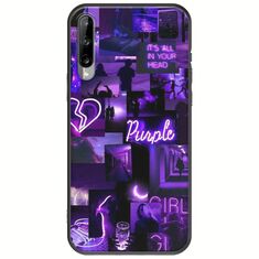 Aesthetic Purple Samsung Galaxy A30s Black TPU (Μαύρη Σιλικόνη)